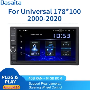 

7 inch Universal 2 din Car Multimedia Player Android 10.0 Car Radio for Volkswagen Nissan Hyundai Kia Toyota 4*50W MTCE/MTCD