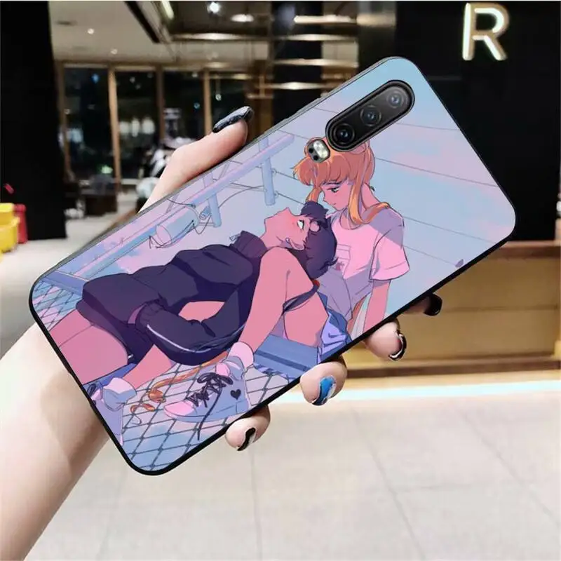 HPCHCJHM kawaii аниме Сейлор Мун мягкий черный чехол для телефона Huawei P40 P30 P20 lite Pro Mate 30 20 P