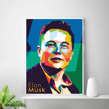 

Elon Musk Poster Art Canvas Painting Home Decor
