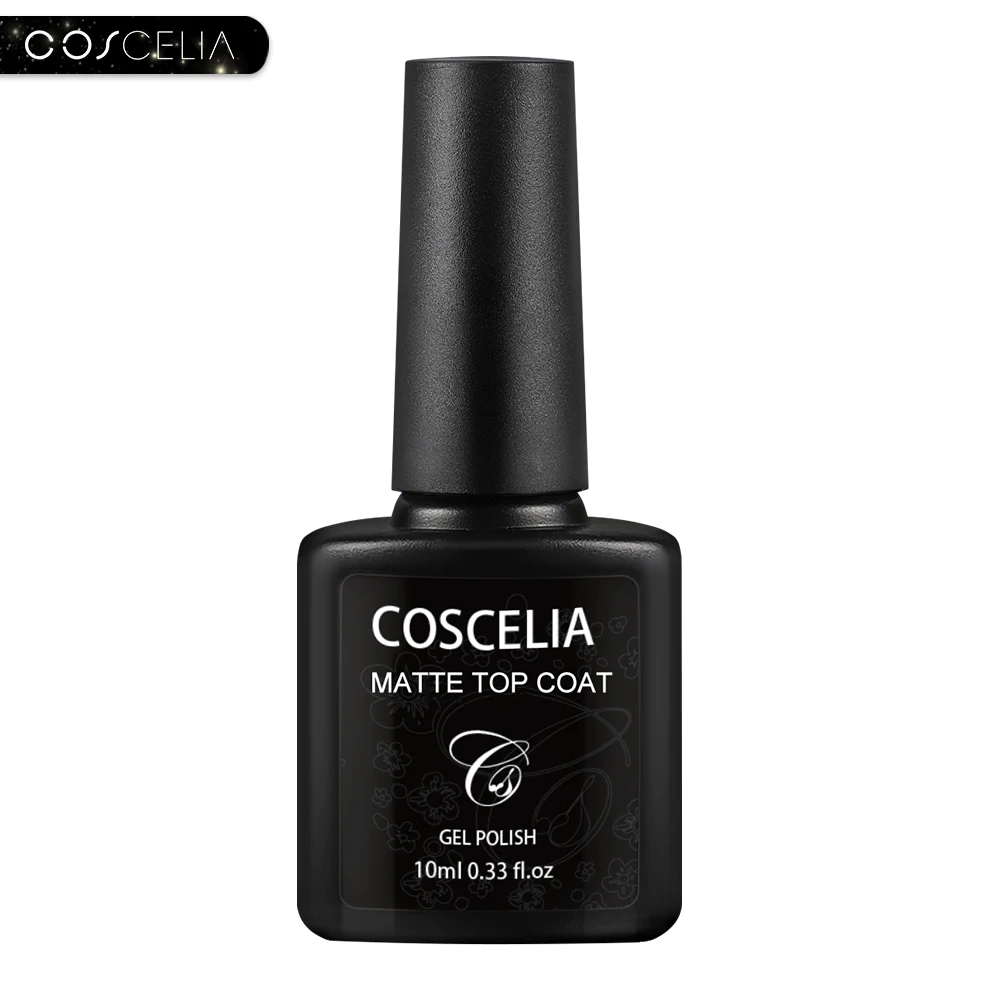 Matte Top Coat Гель-лак для ногтей COSCELIA, 8 мл, полуперманентный УФ-лак для ногтей, все для маникюра, базовое верхнее покрытие, Гель-лак для ногтей, грунтовка, Гель-лак - Цвет: Matte Top Coat