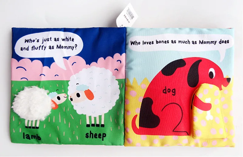 Livro de Bebê Produtos para Bebê Animal Cauda Tridimensional Estimulação Sensorial Recém-nascido Primeira Infância Brinquedos Educativos no 47 Computers & Electronics