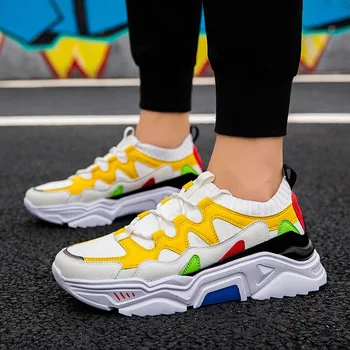 

Men Shoes Sneakers Casual Shoes For Men's Air Mesh Sneakers Non-leather Casual Lightweight Four Season Sock Shoes Stretch Fabric