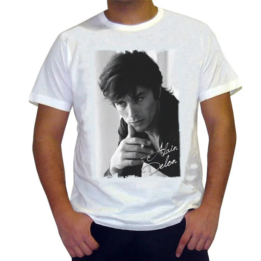 Alain Delon 1 футболка Homme Manches Courtes Coton Blanc Cadeau M Xl 2Xl 3Xl | Мужская одежда