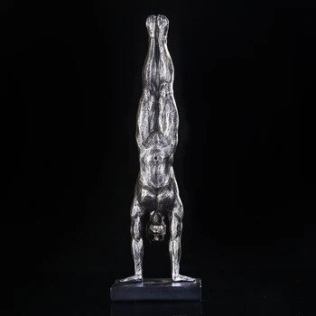 

[Statue] Abstract Men's Gymnastics Figurine Resin Handstand Sculpture Sports Character Decoration Ornament Gift Craft