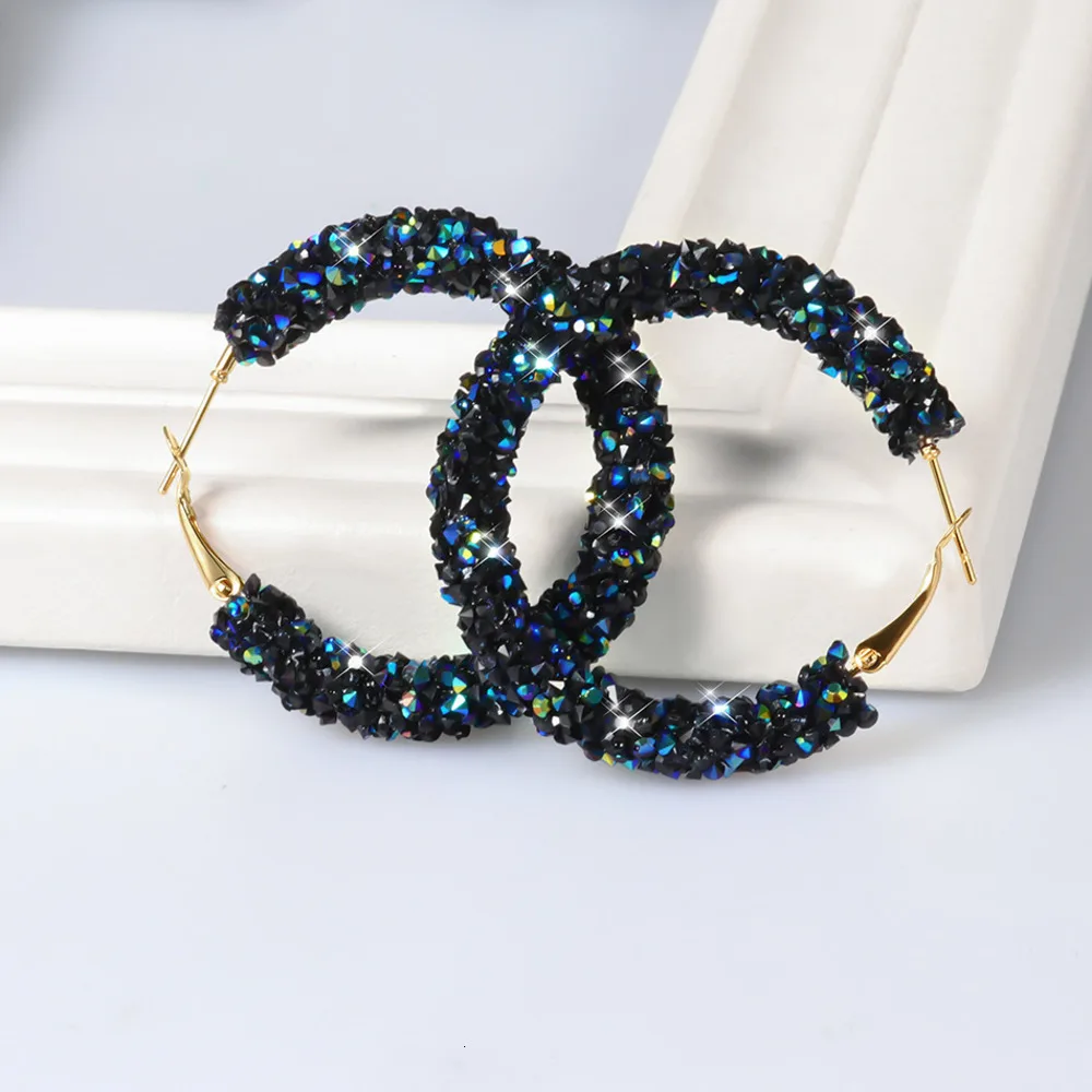 

Vintage Korean Earrings Austrian Crystal boho Big Drop Earrings for Women Fashion Cubic Zirconia Channel indian Earring Jewelry