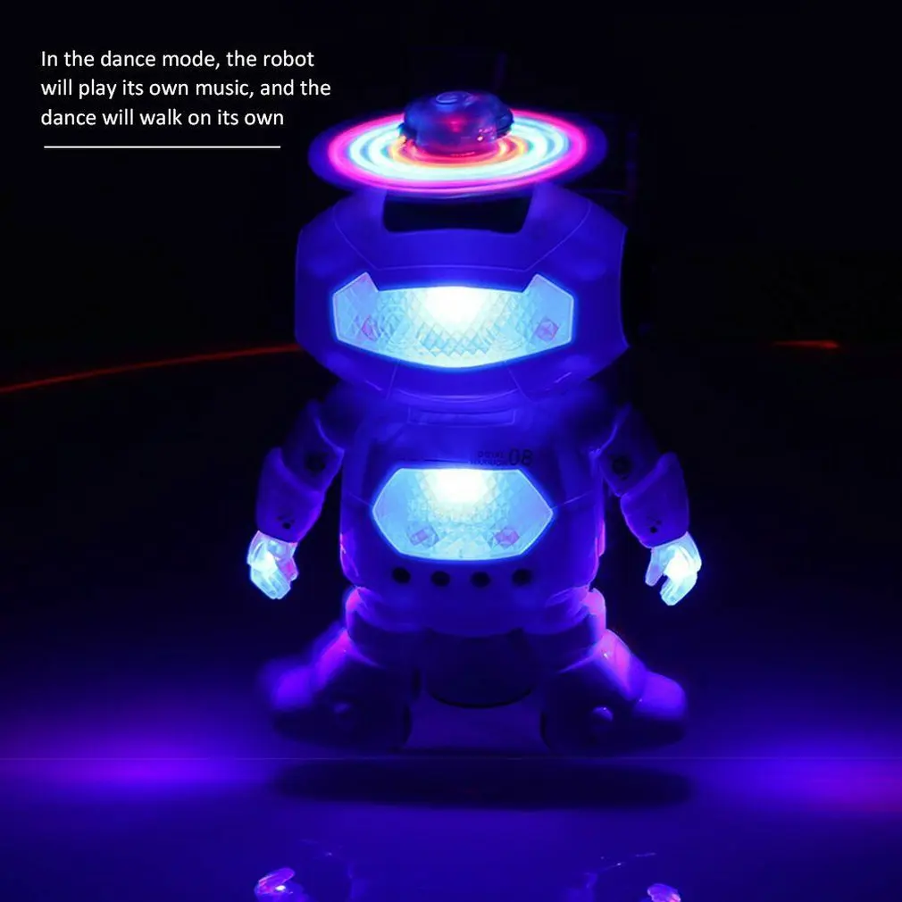 Детская игрушка робот нейтральный пластик музыка инфракрасное свечение