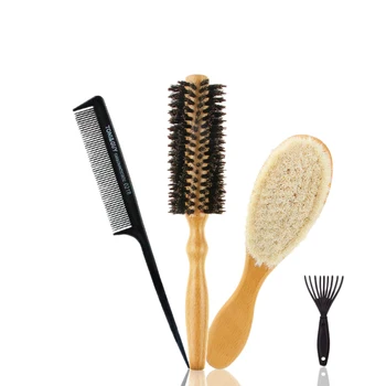 

1Set/4Pc Hair Curler Comb Set Baby Hairbrush Pointed Tail Comb Tangled Comb