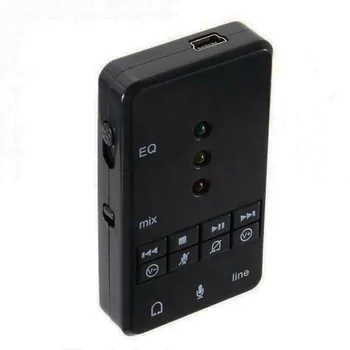 

Converter External Lightweight Professional Virtual 7.1 USB Port Home Audio Sound Card Independent Mini Recording Stereo