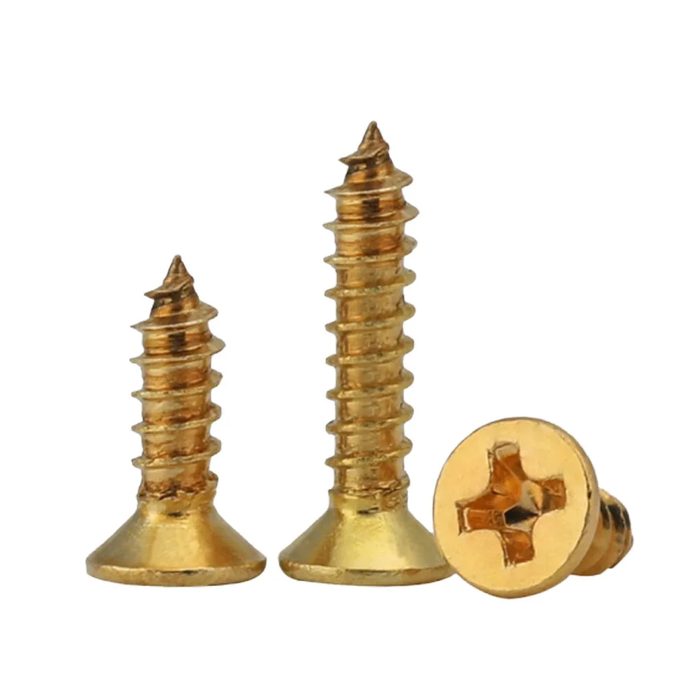 Wkooa Jewelry Boxes Screws Brass Self Tapping Screws