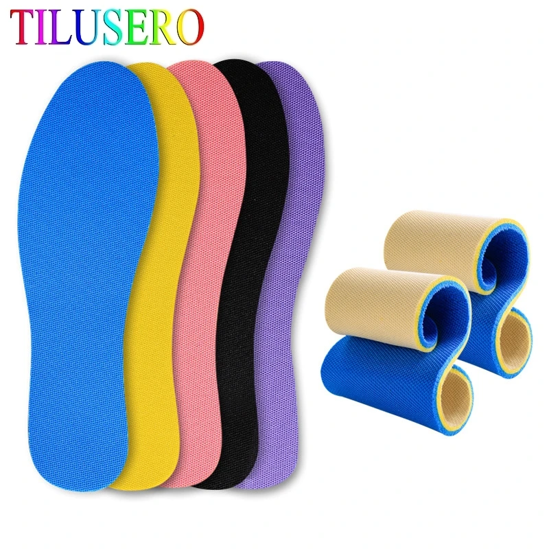 Stretch Breathable Deodorant Running Cushion Insoles For Woman Men shoes Feet Soles Pad
