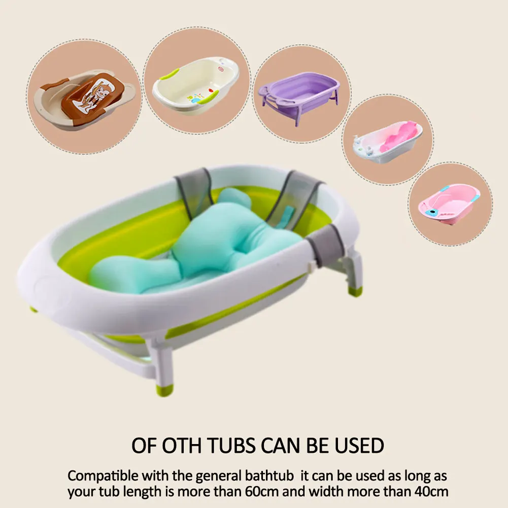 Baby Shower Portable Air Cushion Bed Babies Infant Baby Bath Pad Non