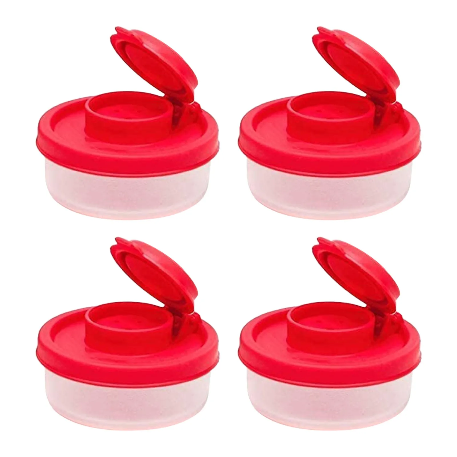 1/2/4PCS Pepper Shakers Moisture Proof Small Mini Pepper Shaker to go Camping Picnic Outdoors Kitchen Lunch Boxes Herb Travel