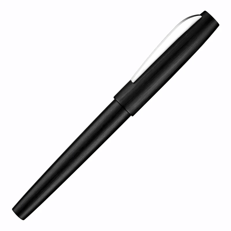 

Black Kaco EDGE Fountain Pen with Ink Cartridge Gift Box 0.38mm EF Nib Plastic Pens for Writing School Office Supplies