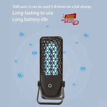 

Double Sterilization Lamp Portable UV Fast Sterilization And Disinfection Deodorization Light With USB High Sterilization Rate