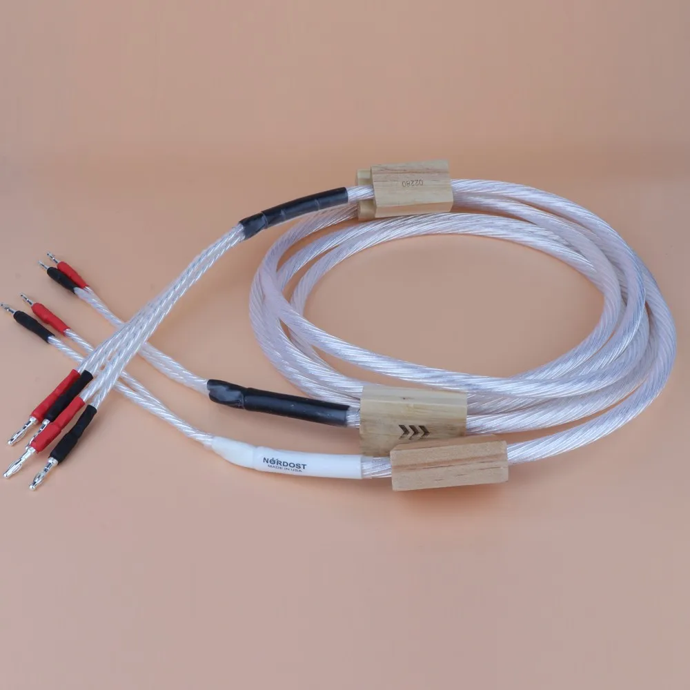 

Nordost Odin 2 Silver Hifi Audio Speaker Cable Banana Plug Speaker Wire Power Amplifier Cable Jumper