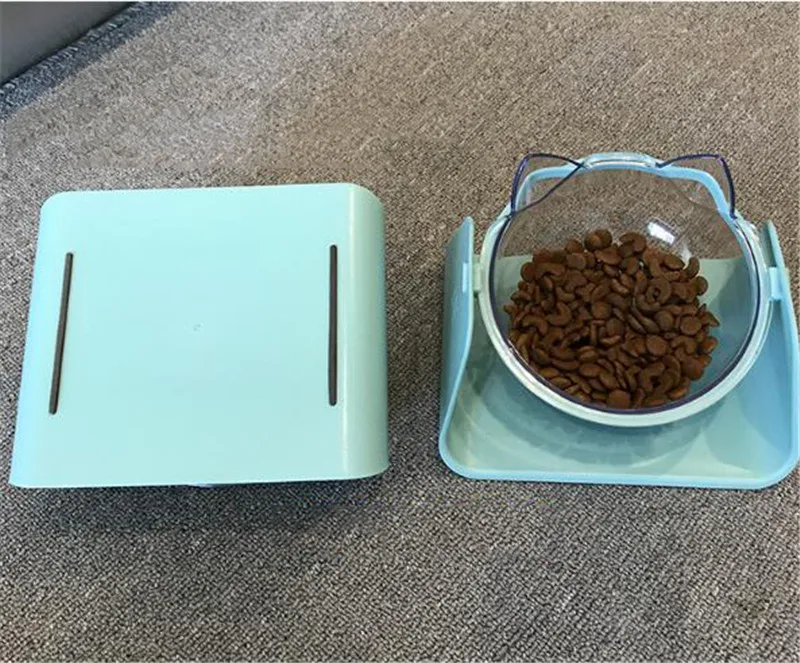 15 градусов регулируемая миска для кошек с поднятым подставкой миски для корма и воды для домашних животных для кошек кормушки для собак 1 шт. миска для кошек товары для домашних животных