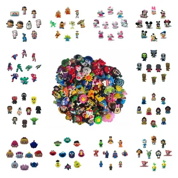 

Hot Cartoon 50pcs/lot Random or Select Styles PVC Shoe Charms Buckles Fit Band Bracelet Croc JIBZ Shoes Ornaments Christmas Gift
