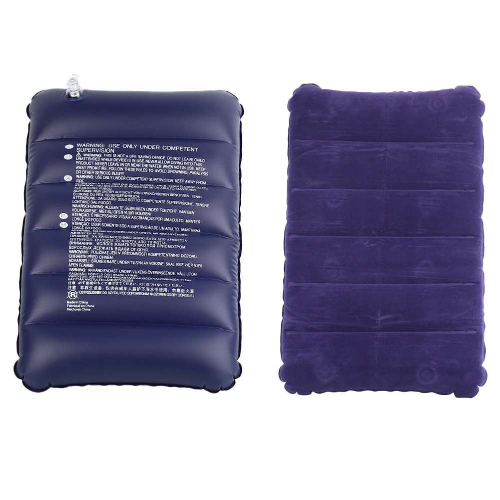 Портативная надувная мягкая темно-фиолетовая воздушная подушка из ПВХ подушка для головы