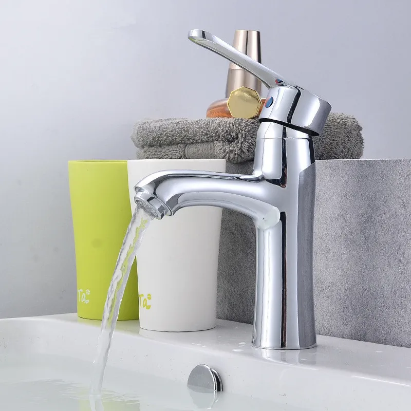 

Manufacturers Direct Selling Copper Rome Single Bore Washbasin Faucet Bathroom Faucet Hot And Cold Basin Faucet Wash Basin Fauce