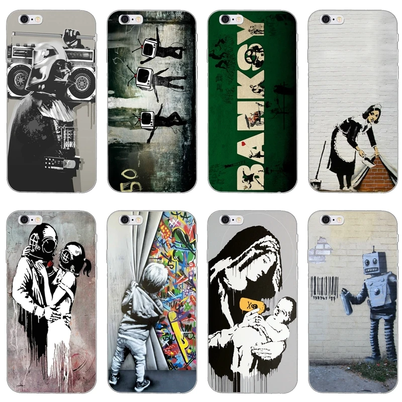 Street Art Banksy Graffiti Accessories phone case For Huawei P30 P20 P10 P9 P8 pro Lite P Smart plus 2019 nova 3i | Мобильные