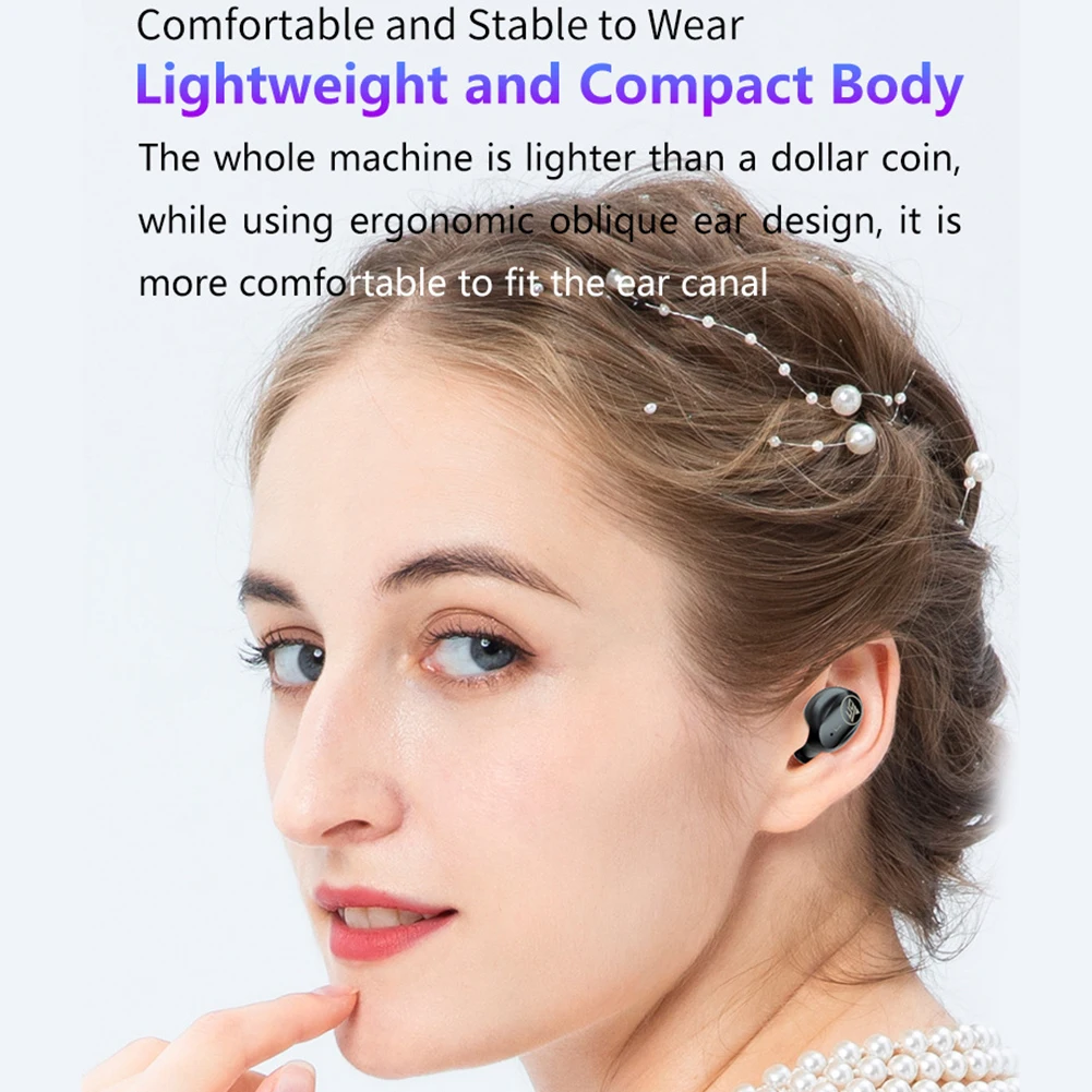 LED Power Display Wireless Touch Control Headphones Waterproof HIFI Sounds Handsfree Auto Pairing SportEarbuds Earpiece