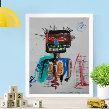 

Jean Michel Military Robot Canvas Painting Print Living Room Home Decoration Modern Wall Art Oil Painting Poster Salon Pictures