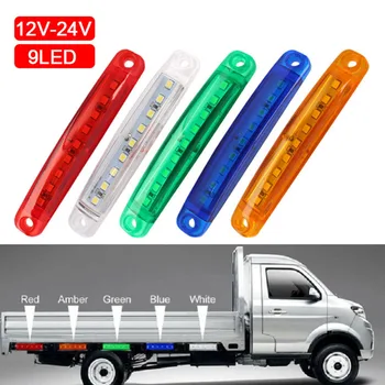 

2x LED Side Marker Lights Indicator Turn Signal Lamp 12-24V Outdoor Personal Car Decoration for Truck Trailer Bus