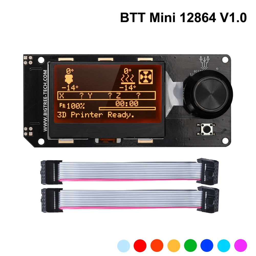 BIGTREETECH MINI 12864 V1.0 LCD Display Screen mini12864 Smart 3D Printer Parts BTT SKR Pro V1.4 MKS Board VORON |