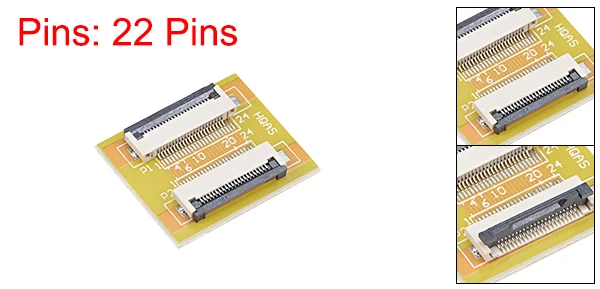 22 Pin Uxcell 1 шт. Расширение Разъем Aapter для FFC FPC IC посылка с открытым Pad для Lap Top ладонь Top Note Pad более длинная установка - Цвет: 22 Pin