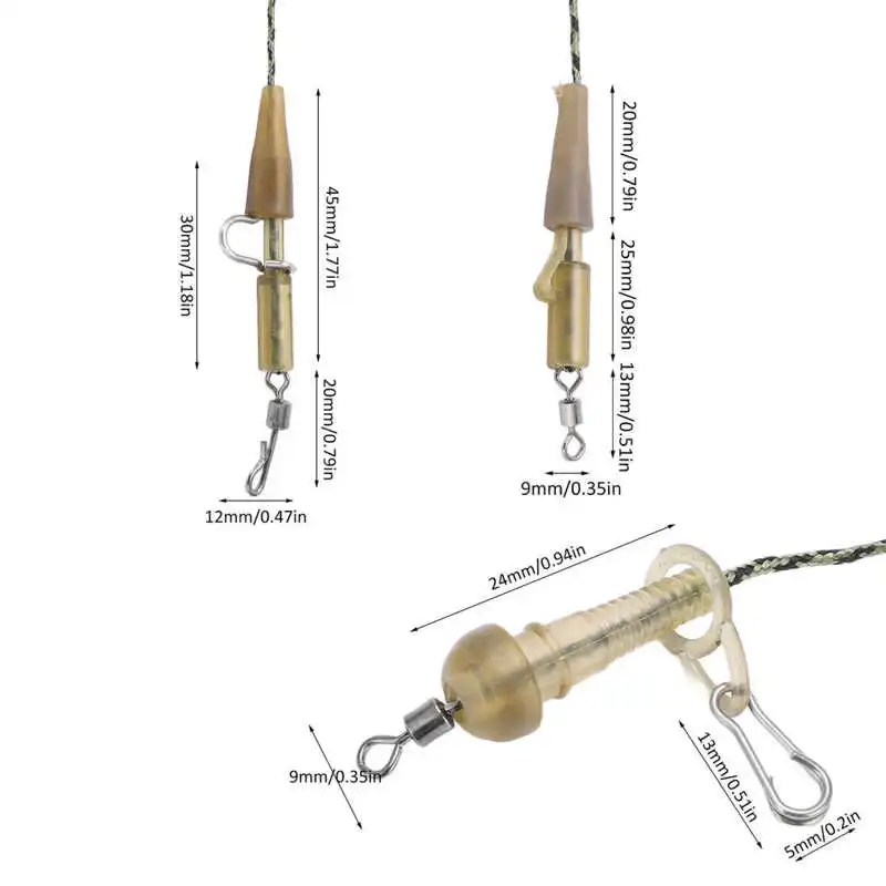 Carp Fishing Line Fishing Tackle Leadcore Leaders 4Pcs/set