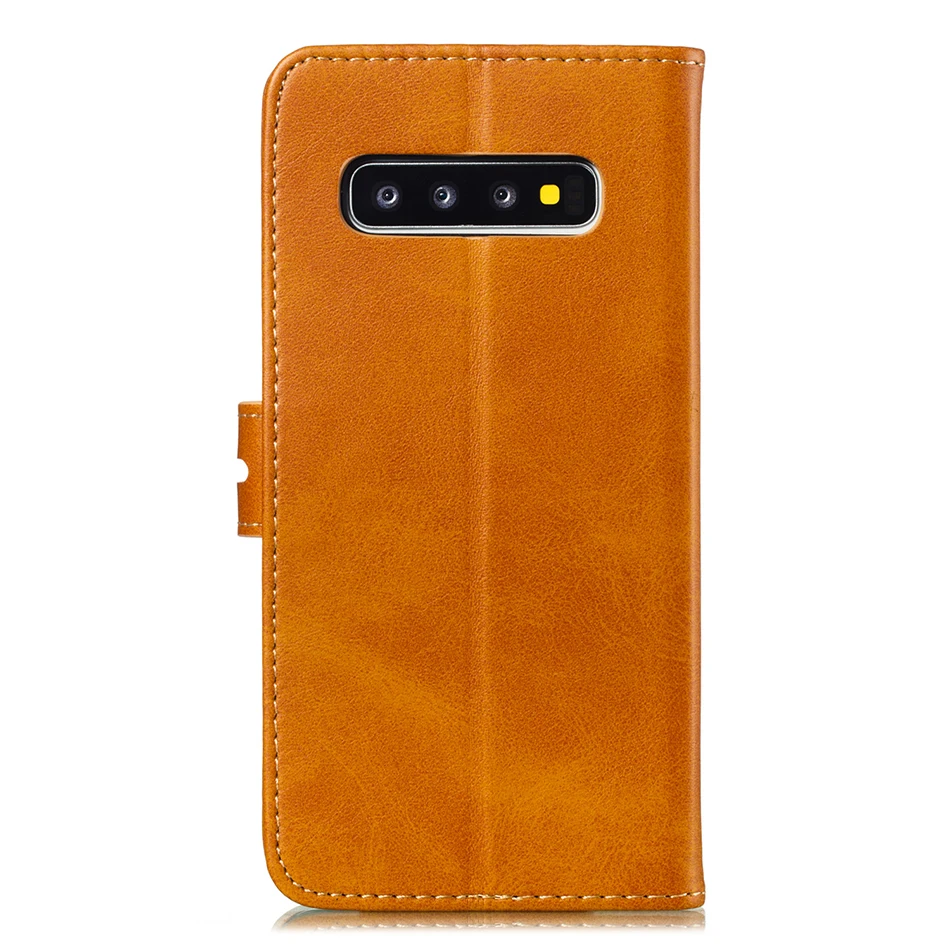 Роскошный чехол с рисунком кота Бумажник Флип-кейсы для Coque samsung Galaxy S8 S9 S10 плюс S10E J4 J6 A6 A7 A9 A10 A20 A30 A40 с откидной крышкой