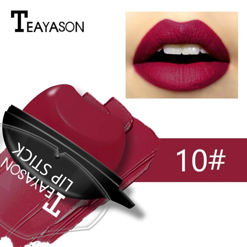 12 Colors Sexy Red Lips Lazy Population Red Waterproof Matte Lipstick Long-Lasting Lip Gloss Makeup Nude Lip Makeup