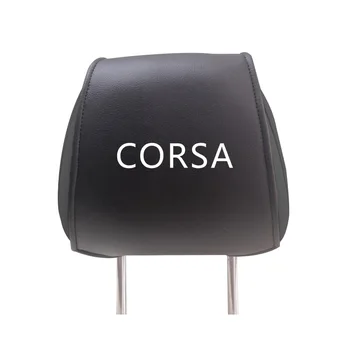 

Car Headrest Pillow Cover for Opel Corsa PU Leather Seat Covers Head Rest Protection Pad Comfortable