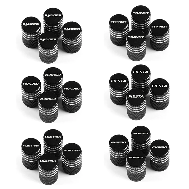 4PCS Car Wheel Tire Valve Stem Caps waterproof Cover For Ford ranger fusion mondeo Mustang transit car accessories styling | Автомобили и