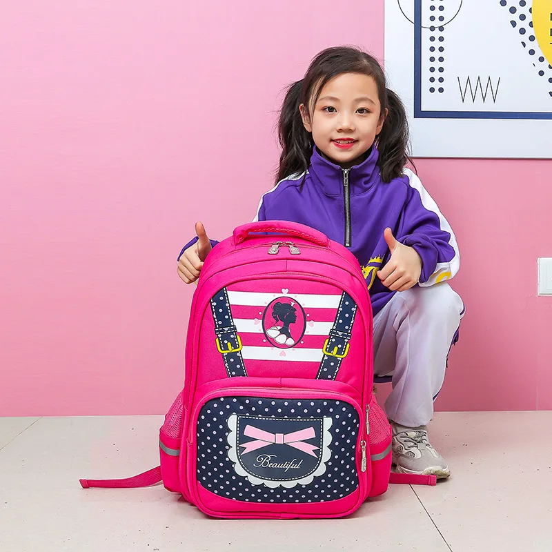 

Fen Chi Schoolbag for Elementary School Students 1-3-6 Grade Korean-style Cartoon Children Backpack GIRL'S And BOY'S Backpack