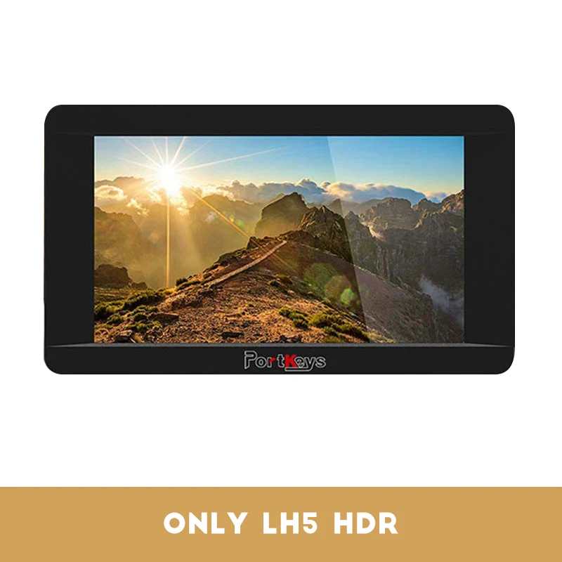 LH5 DHR Portkeys LH5 HDR 1500nit сенсорный экран монитор 5 дюймов камера монитор 4K HLG, 3D LUT сигнал, сенсорная Удаленная камера - Цвет: LH5 DHR