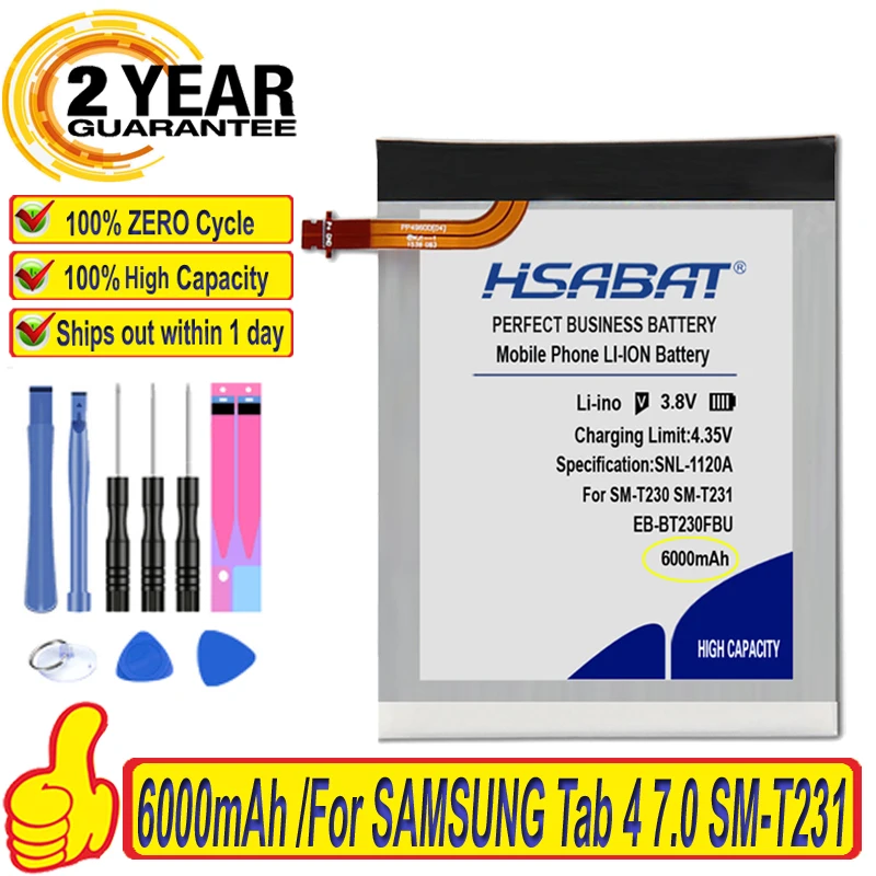 Топ-бренд 100% Новинка фотоаккумулятор для Samsung Galaxy Tab 4 7 0 &quotT230 T231 T235 | Мобильные
