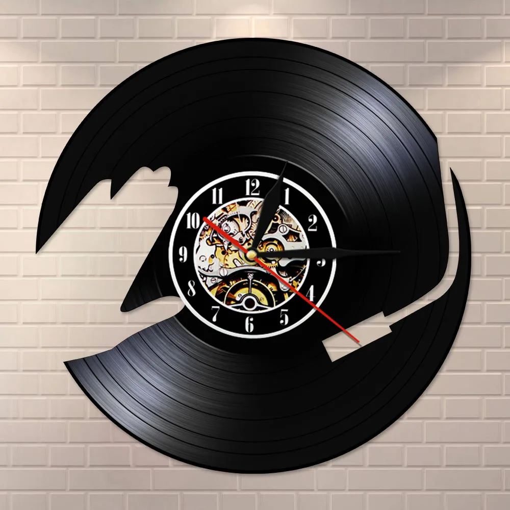 

DJ Music Vinyl Record LP Wall Clock Watch 3D Night Light Party Dance Hall Decor Vintage Timepiece Music Club Gift For DJ