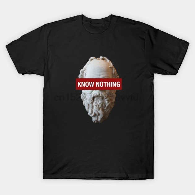 Мужская Футболка Now NOTHING SOCRATES philosophy T Shirt wo футболка тройники топ | одежда