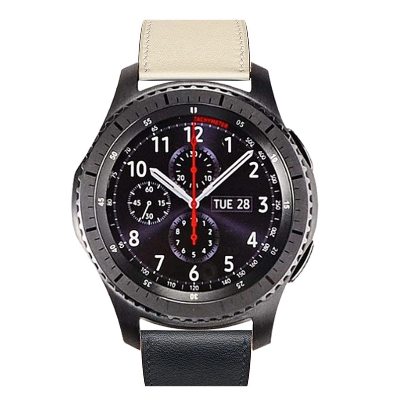 Кожаный ремешок для samsung gear Sport S2 S3 Classic Frontier для Galaxy Watch 42 мм 46 мм ремешок 22 мм быстрая замена ремешков