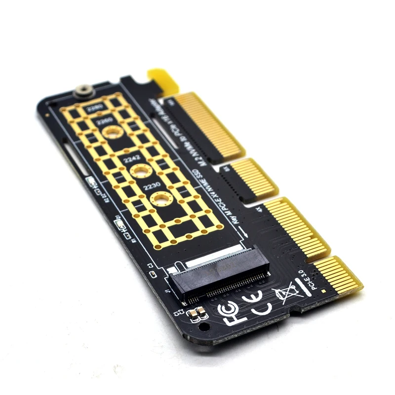 NVME адаптер M.2 NVME PCIE на M2 адаптер SSD M2 NVME PCI Express X16 X8 X4 Raiser M.2 диск PCIE SSD PCI-E M.2 адаптер Добавить на карту