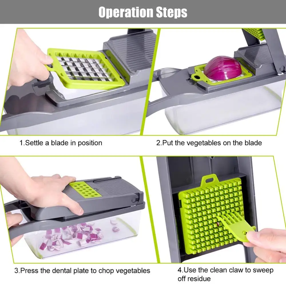 Vegetable Cutter Slicer Multifunctional Kitchen Accessories Basket Peeler Grater