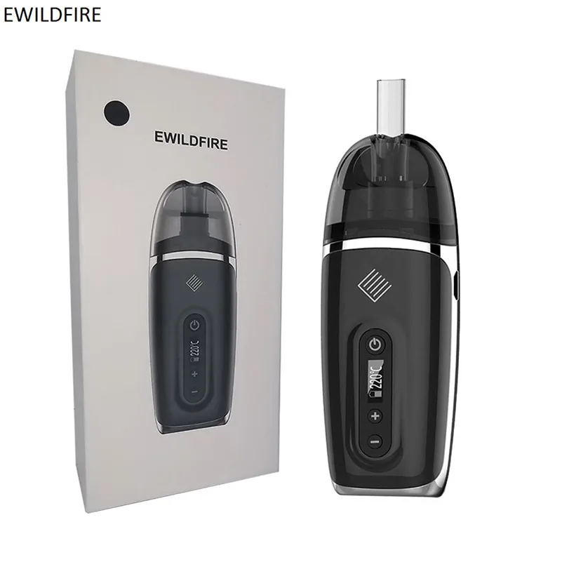 

2019 EWILDFIRE Best Portable Electronic Cigarette Dry Herb Vaporizer 2200mAh Vape Pen 0.49'' OLED Screen