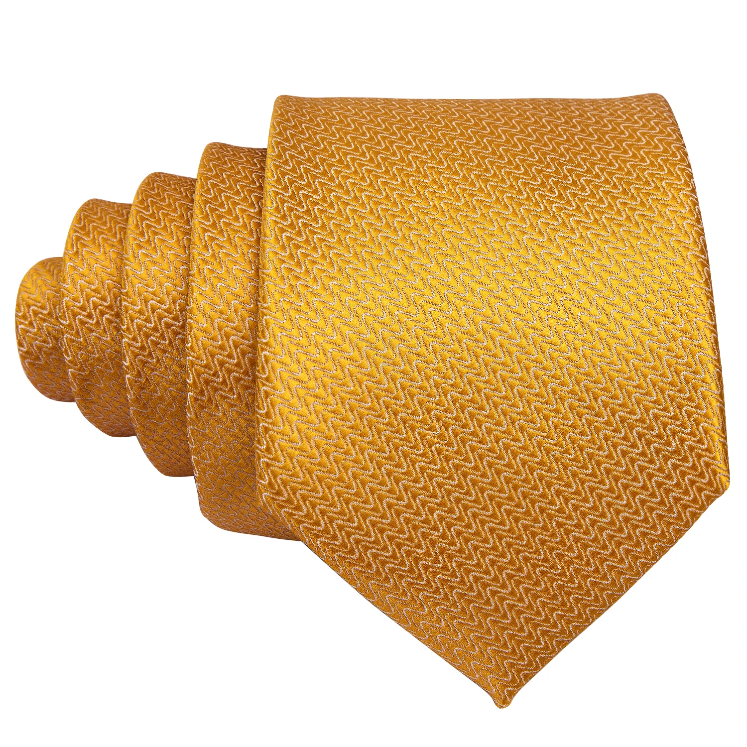  LQGSYT - Corbata de seda para hombre, color dorado y