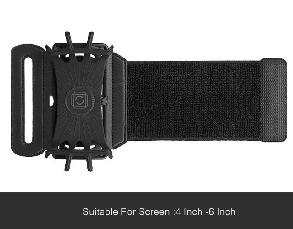 Спортивный чехол для телефона для бега на руку, повязка на руку для samsung S10 S9 S8 iPhone 11 X Xs Xr 6 7 8 Plus pro, держатель для телефона, вращается на руку - Цвет: black