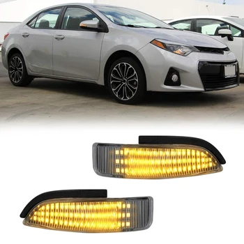 

Car Sequential Turn Signal LED Amber Side Marker Light Lamp Assembly for Toyota Corolla Avalon Prius C Scion IM Mirror
