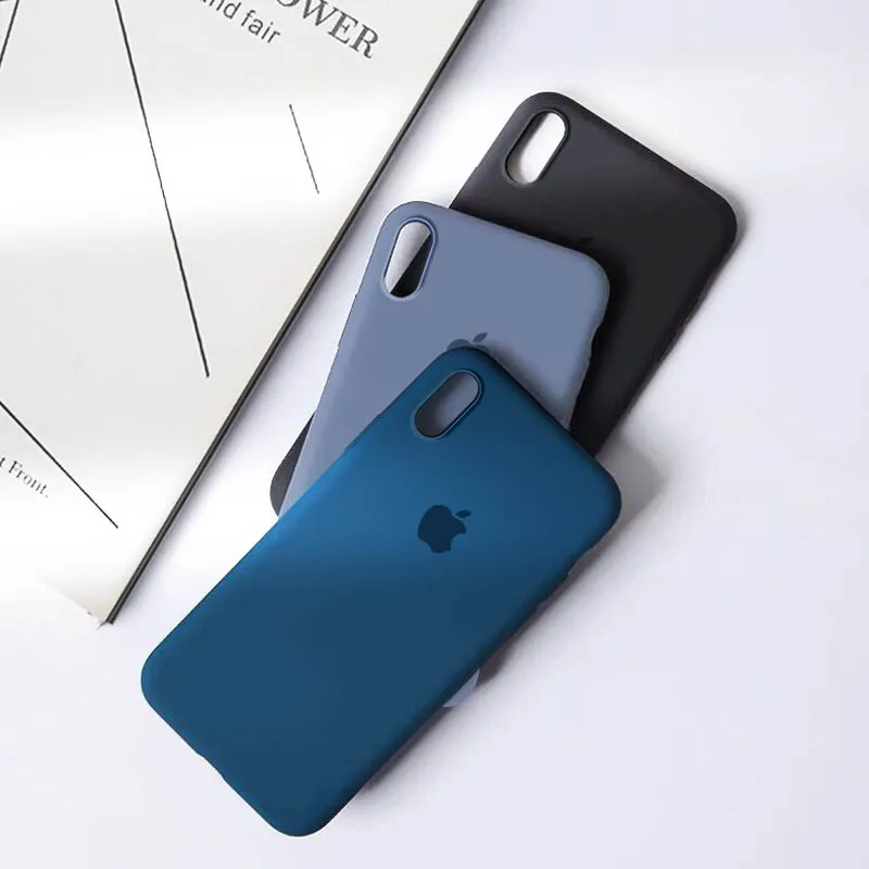 Оригинальный силиконовый чехол с логотипом для iPhone 6S 7 8Plus X XR XS Max Liquid Camellia мягкий