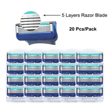 Кассеты для бритья gilletee Fusion сменные мужские Т-образные головки 5 слоев из нержавеющей стали бритвенные лезвия прямые бритвы для мужчин руководство