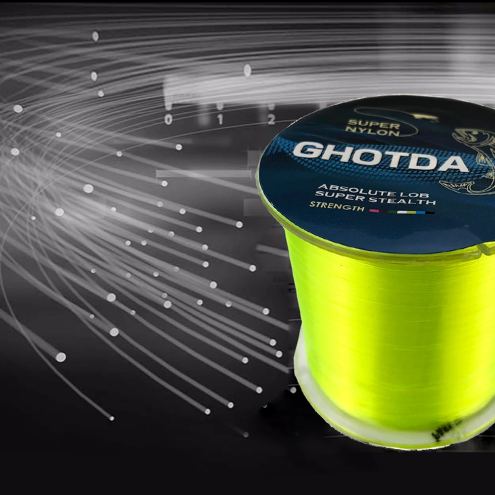 Леска из нейлона GHOTDA сверхпрочная мононить 5 30 фунтов 500 м 0 168 мм|nylon fishing line|fishing