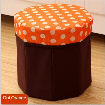 European-style Storage Stool Multifunctional Sitting Storage Stool Home Foldable Storage Box Non-woven Dust-proof Storage Box 